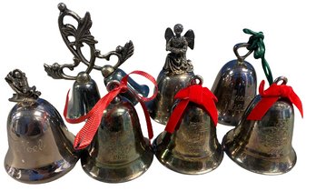 Bells! Many Appear To Be Silver-plated(4 Music Box Bells 3 Regular Bells) (3.75x2.5 Largest)