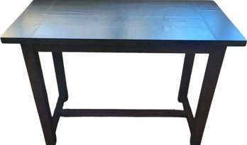 Crate & Barrel Metal And Wood Standing Desk . Metal Top Has Bubbles (52'L X 26'W X 36'H)