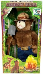 50th Anniversary Smokey The Bear 21' Plush Toy In Box 1994 By J.J. Wind Inc.