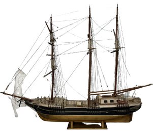 Antique Ship Model Built By Solomon Moorash Year 1930