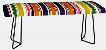 (New) Sheila Wenzel - Danny Contemporary Bold Stripes Bench  46' X 16' (Bench Only)