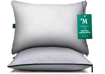 (New) Marlow Adjustable Memory Foam Pillow By Brooklinen - Provides Back And Neck Pain Relief - Ideal Back, St