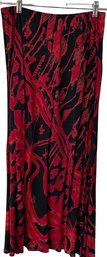 Carol Little Ladies Skirt, Red And Black - Size 12 Petite