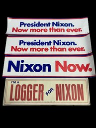 Nixon Campaign Stickers/decals (14x3.5)