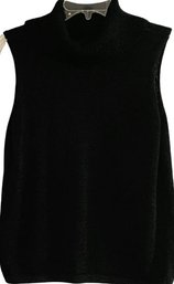 Preston & York, Ladies Black Sleeveless Turtleneck Size Medium