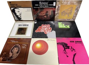Collection Of Vinyl Records, Sarah Vaughan, Carly Simon, Esther Phillips, Duke Ellington And Many More