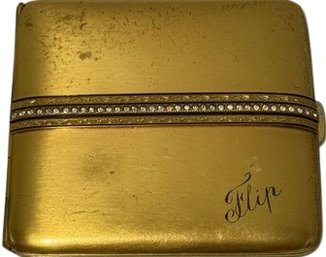 Gold Flip La Mode Cigarette Case - 4'