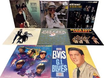 Record Collection- Includes Elvis, Elton John, Rolling Stones & More! Plastic Is Not Sealed
