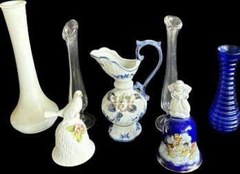 Ceramic, Porcelain, And Glass Vases