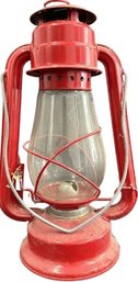 Red Oil Lantern Lamp - 11.5'H