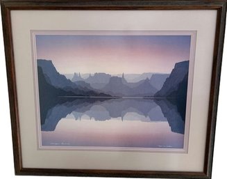 Canyon Spirit Print Signed By Artist Bob Walker 1985 (33x28.5)