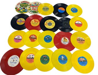 20 Count 45rpm Of Disney Classics And Other Children Songs Includes Donald Duck And Many More