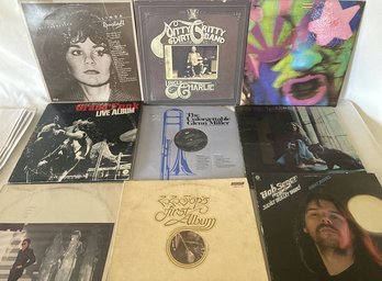 9 Vinyl Records- Bob Seger, Linda Ronstadt, Boz Scaggs, Carole King, ZZ Top