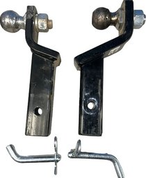 Pair Of Towing Ball Hitches (Both 2in) With Cotter Pins And Bolts-7500lbs  And 6000lbs Capacity