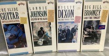 4 UNOPENED Roots N Blues CDs- Slide Guitar, Lonnie Johnson, Willie Dixon, Big Bill