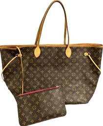 Louis Vuitton Neverfull GM Bag- 15.5Lx8Wx13H, Interior Has Staining, Date Code SD1146