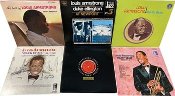 Louis Armstrong Vinyl Records (6)