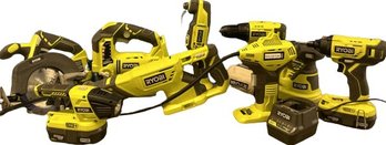 Ryobi Power Tool Collection Including Circular/Jig/Reciprocating Saw, Dremel, Orbital Sander