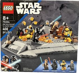 LEGO 75334 Star Wars Obi-Wan Kenobi Vs. Darth Vader- New In Box, 408 Pcs