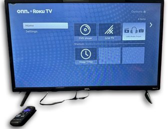 Onn 32in HD Smart TV With Roku (Tested)