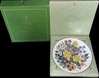 Franklin Porcelain The Flowers Of The Year Plate Collection (1) 10.5 Plate