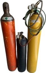 Welding Tanks With Hose, Gauge, And Torch Attachments