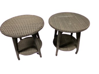 Crate & Barrel Side Tables- 22x22x22, Previously Inside