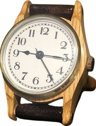 2 Toned Wood Watch Desk Clock - 4'