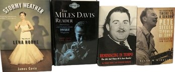 4 Books- Miles Davis, Lena Horne, Teddy Reig, Pete Seeger