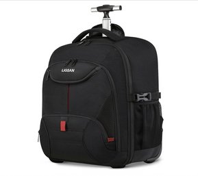 (NEW) Rolling Backpack, Large Backpack With Wheels For Men Women Adults, 17inch Waterproof Wheeled Travel