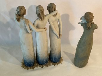 Willow Tree Figures- By My Side And Peace On Earth