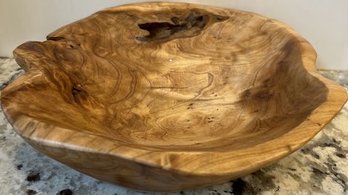 Solid Wood Countertop Bowl