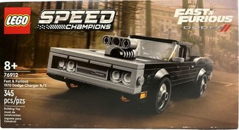 LEGO 76912 Speed Champions Fast & Furious 1970 Dodge Charger R/T- New In Box, 345 Pcs