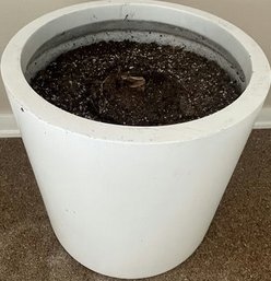 Large Composite White Pot.