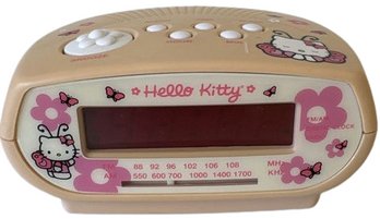 Hello Kitty Alarm Clock Radio With Snooze And Sleep Function