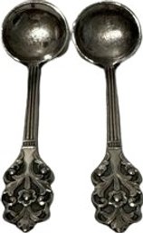 TH. Marihinsen Sterling Silver Spoons - Norway - 3'H