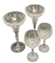 Waterford Candle Sticks. Baccarat Stemware. Made In France.