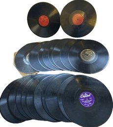 Assortment Of 10 Inch Vinyl Records Including Louis Armstrong & His Hot Five