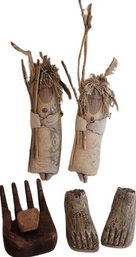 Stone Feet. Wooden Hand - Figures