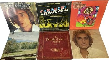 Collection Of Vinyl Records (6) Includes Barry Manilow, Chuck Mangione And More!