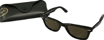 Ray Ban WAYFARER Polarized Sunglasses- Polished Tortoise Frame