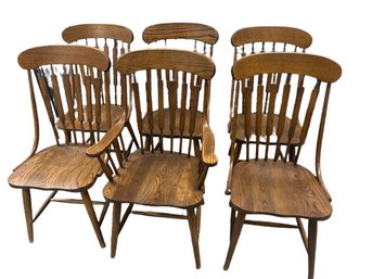 Set Of Classic Dining Room Chairs Including A  Captains Chair From Richardson Brothers Company- 24x22x39