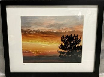 Framed Photography Of Colorado Sunset, Signed By Photographer SBV 2018-15x12