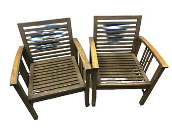 World Market Belize Occasional Wooden Chairs, Made In Vietnam
