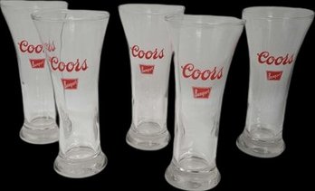 Cool Set Coors Banquet Glasses.
