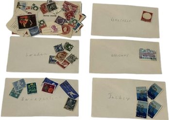 United States, Sweden, Switzerland, Venezuela, Uruguay, Turkey Stamps