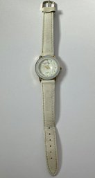 Le Baron Quartz Watch, White Strap Genuine Leather, Movement Swiss Parts, Thai Assembly - 9.5'