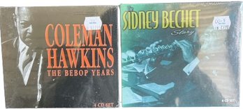 Unopened Coleman Hawkins And Sidney Bechet CD Lot