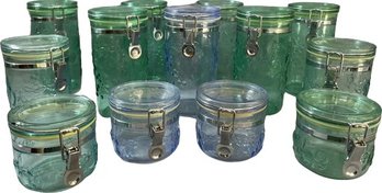 Plastic Sealing Ingredient Jars: Lg 8, Med 6, Sm 4