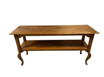 Ethan Allen Sofa Table With Self (54x17x28)